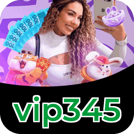 Interface do aplicativo vip345 mostrando jogos disponíveis no iOS e Android